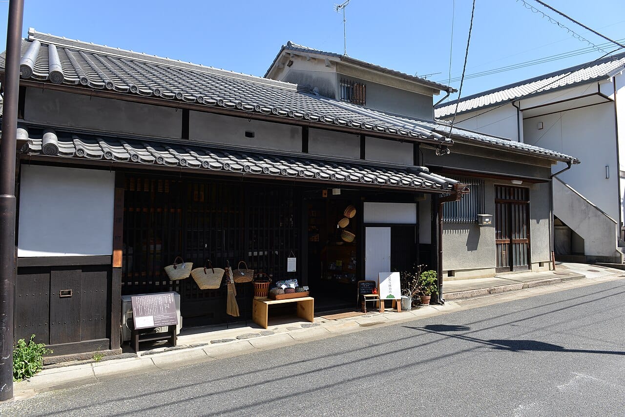 Traditional machiya houses in Naramachi, Nara