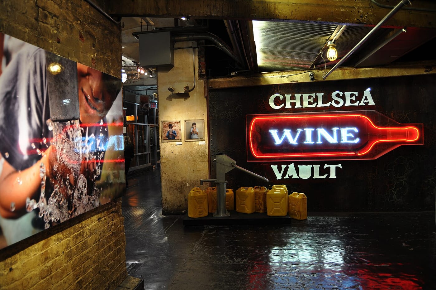 The brick interior of Chelsea Market in New York