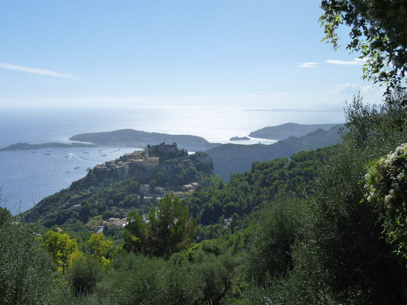 The medieval hilltop village of Èze above the Mediterranean coast