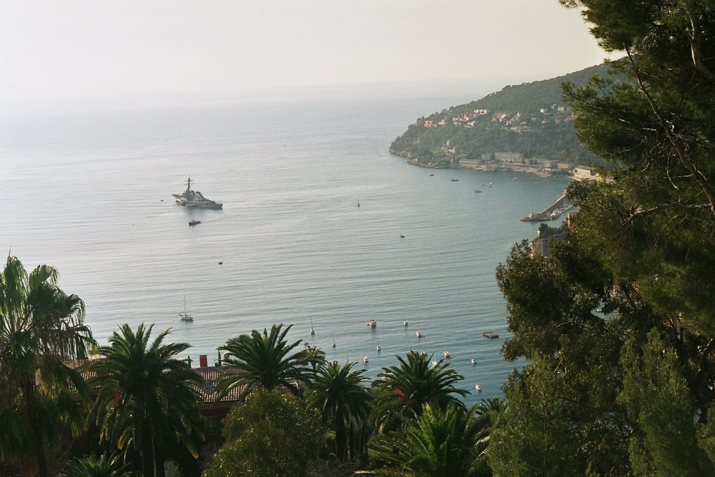 The sheltered bay and ochre houses of Villefranche-sur-Mer
