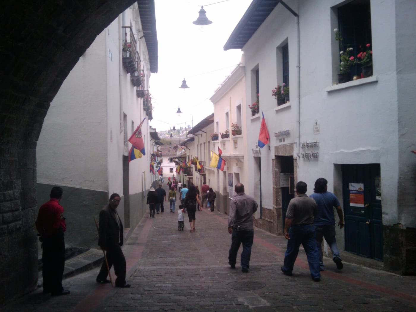 La Ronda street at night, Quito