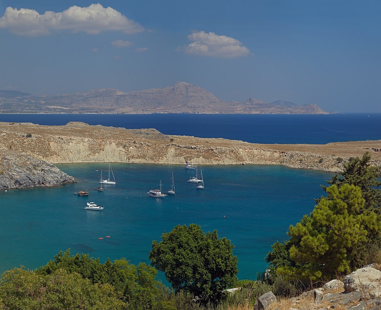 St Paul's Bay below Lindos, Rhodes