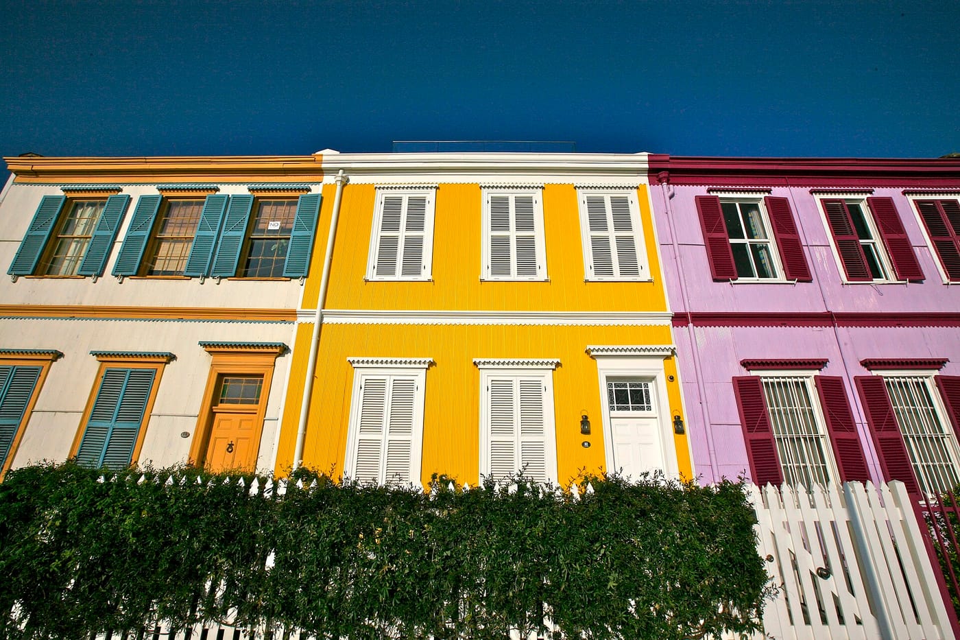 The colourful hillside houses of Valparaíso, Chile
