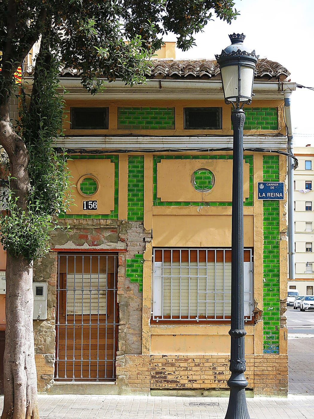 The tiled houses of El Cabanyal, Valencia