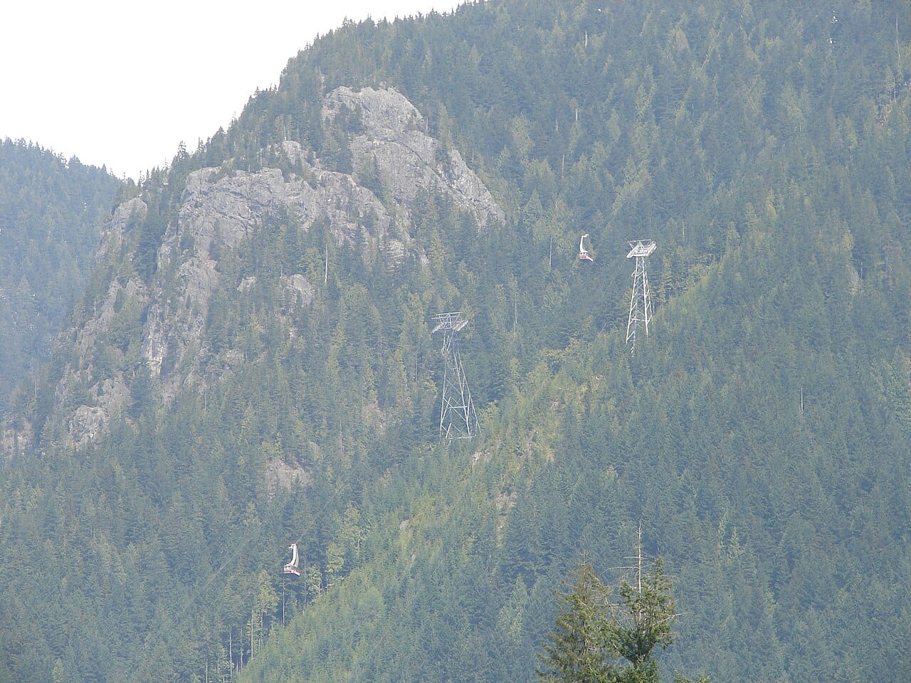 The view from Grouse Mountain, Vancouver